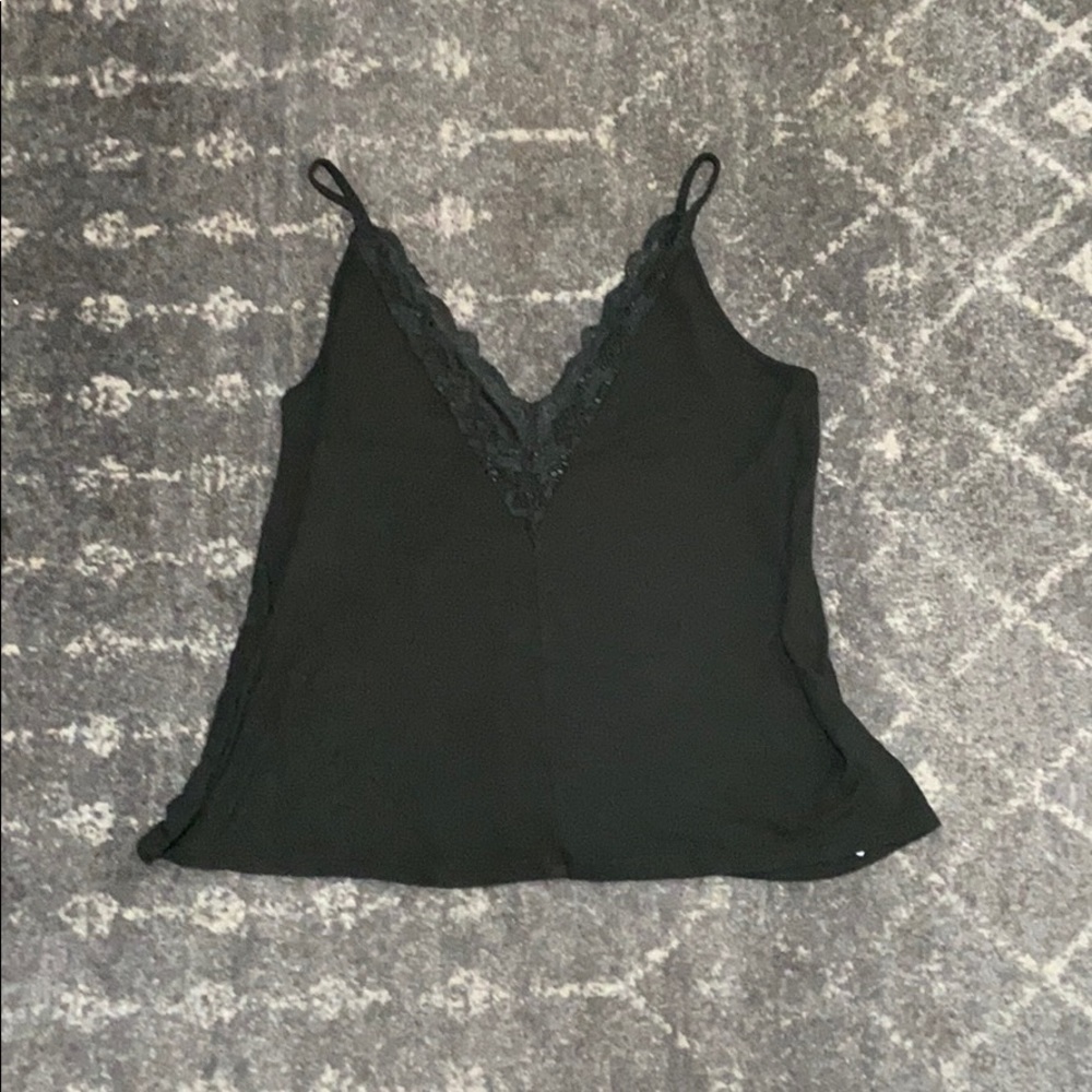Lace trim tank